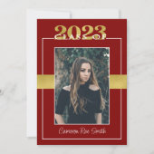 Klasse van 2023 Maroon- en Gold-graduatiegroep Kaart (Voorkant)