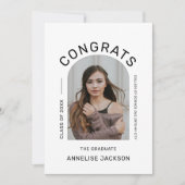 Klasse van 2023 minimalistische congraten afstuder aankondiging (Voorkant)