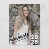 Klasse van 2023 Moderne Foto High School Afstudere Aankondigingskaart (Voorkant)