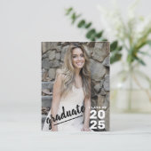 Klasse van 2023 Moderne Foto High School Afstudere Aankondigingskaart (Staand voorkant)