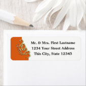 Klasse van 2023 Oranje en goudAfstuderen Etiket (Insitu)