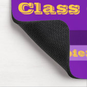 Klasse van 2023 Paarse en gouden Mousepad door Jan Muismat (Hoek)