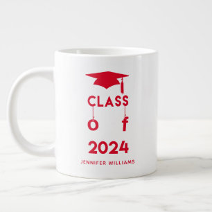 Klasse van 2023 - Rood Afstuderen Grote Koffiekop
