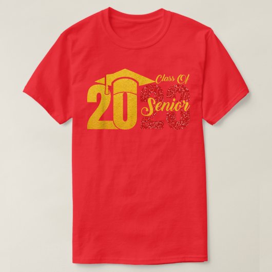 Klasse van 2023 Senior 2023 Afstuderen eerste dag  T-shirt (Design voorkant)