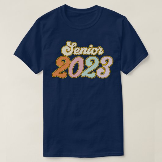 Klasse van 2023 senior Afstuderen 2023 of eerste d T-shirt (Design voorkant)