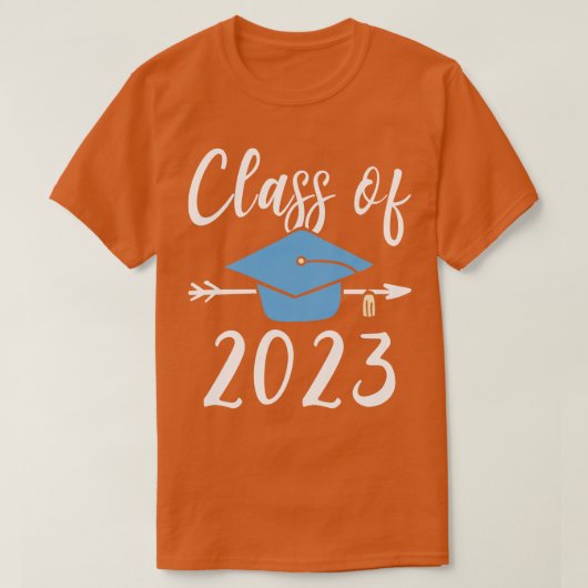 Klasse van 2023 Senior Afstuderen T-shirt (Design voorkant)