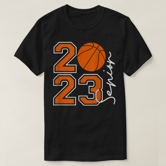 Klasse van 2023 Senior Basketball Player Seniors 2 T-shirt (Design voorkant)
