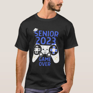 Klasse van 2023 Senior Video Game over schoolgamer T-shirt