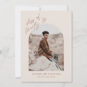 Klasse van 2023 Terracotta Arch Photo Afstuderen Aankondiging (Voorkant)