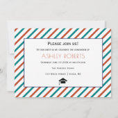 Klasse van 2023 terracotta en foto van blauwgroen  kaart (Achterkant)