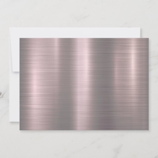 Klasse van 2023 Trendy Roos Gold Photo Afstuderen Aankondiging (Achterkant)