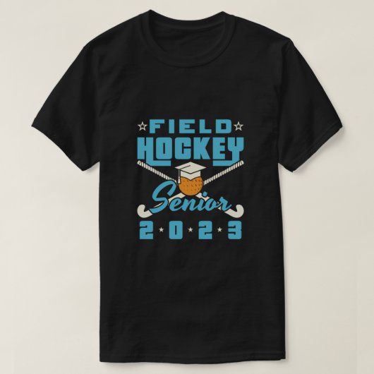 Klasse van 2023 Veldhockey voor hoge Afstuderen Af T-shirt (Design voorkant)