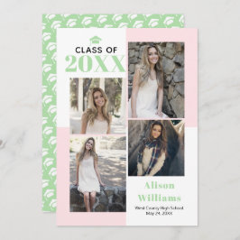 Klasse van 2023: vier foto's, doorschijnend, afstu aankondiging