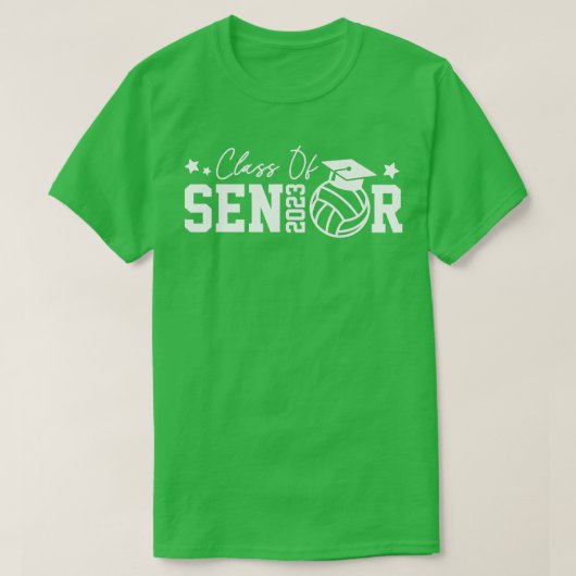 Klasse van 2023 VolleybalAfstuderen van 2023 T-shirt (Design voorkant)