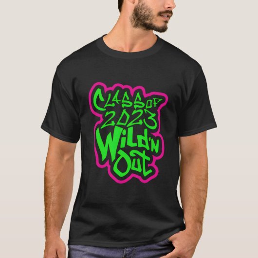 Klasse van 2023 Wild'n Out Senior T-shirt (Voorkant)