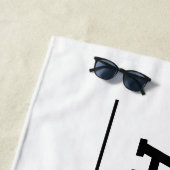 Klasse van 2023 Witte Persoonlijke Afstuderen Naam Strandlaken (In situ)