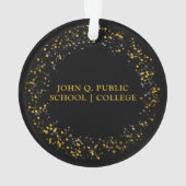 Klasse van 2023 zwart | Gold Photo Keepomwille Ornament (achterkant)