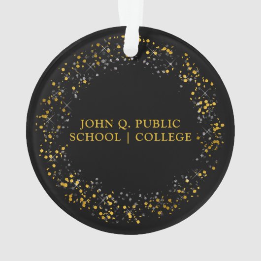 Klasse van 2023 zwart | Gold Photo Keepomwille Ornament (achterkant)