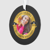 Klasse van 2023 zwart | Gold Photo Keepomwille Ornament (voorkant)