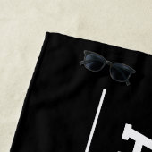 Klasse van 2023 Zwarte Persoonlijke Afstuderen Naa Strandlaken (In situ)