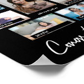 Klasse van 2024 aangepaste 8 fotocollage afstudere poster (Hoek)