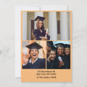 Klasse van 2024 Afstudeerder: Modern zwart-wit fot Kaart (Achterkant)