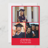 Klasse van 2024 Afstudeerder: Modern zwart-wit fot Kaart (Achterkant)