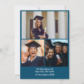 Klasse van 2024 Afstudeerder: Modern zwart-wit fot Kaart (Achterkant)