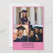 Klasse van 2024 Afstudeerder: Modern zwart-wit fot Kaart (Achterkant)