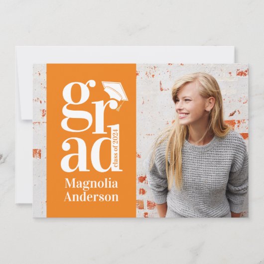 Klasse van 2024 AFSTUDEERDER Multi Photo Afstudere Aankondiging (Voorkant)