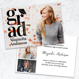 Klasse van 2024 AFSTUDEERDER Multi Photo Afstudere Aankondiging