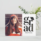 Klasse van 2024 AFSTUDEERDER Multi Photo Afstudere Kaart (Staand voorkant)