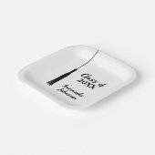 Klasse van 2024 Afstudeerder Tassel Gepersonalisee Papieren Bordje (Gebogen)