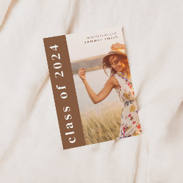 Klasse van 2024 Afstudeerder uitnodigen met Afbeel Kaart