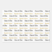 Klasse van 2024 Afstudeerders Volledige Naam Wit Z Inpakpapier Vel (Voorkant 3)