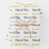 Klasse van 2024 Afstudeerders Volledige Naam Wit Z Inpakpapier Vel (In situ)