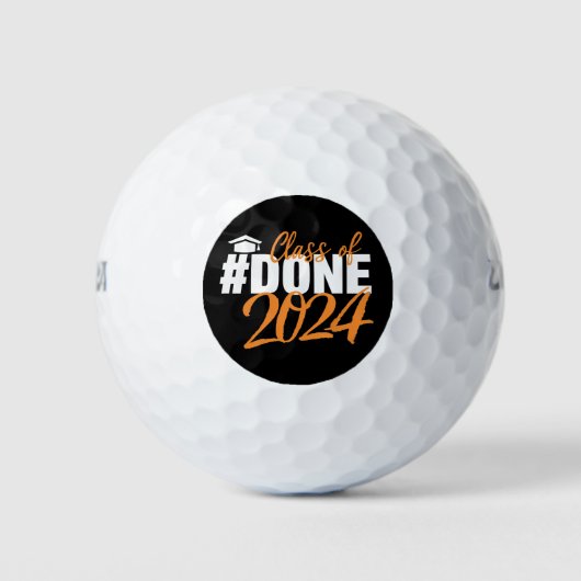 Klasse van 2024 Afstuderen Cadeaus voor Hem Famili Golfballen (Voorkant)