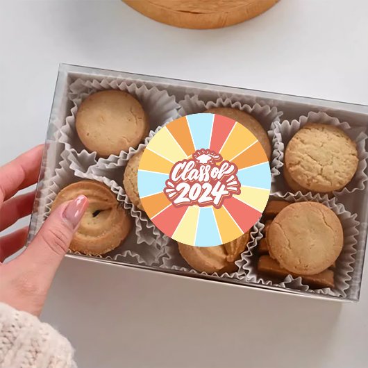 Klasse van 2024 Afstuderen Celebration Ronde Sticker