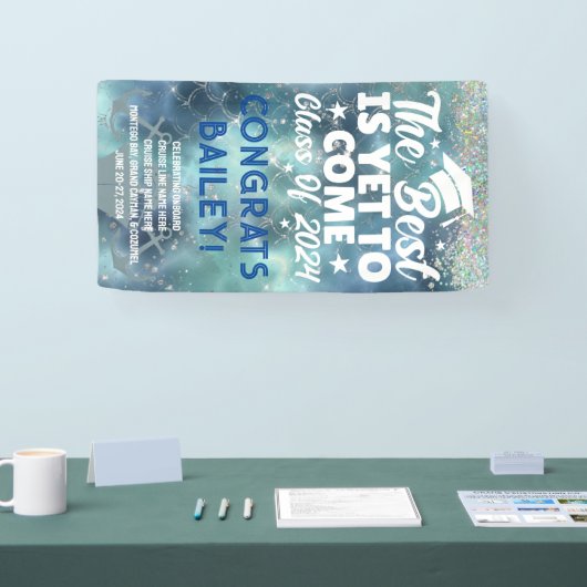 Klasse van 2024 Afstuderen Cruise Door Spandoek (Beurs)