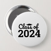 Klasse van 2024 Afstuderen dag Ronde Button 4,0 Cm (Voorkant /achterkant)
