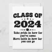 Klasse van 2024 Afstuderen Gifts Gepersonaliseerd Kaart (Voorkant)