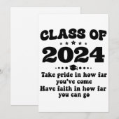 Klasse van 2024 Afstuderen Gifts Gepersonaliseerd Kaart (Voorkant / Achterkant)