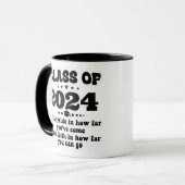 Klasse van 2024 Afstuderen Gifts Gepersonaliseerd Mok (Voorkant links)