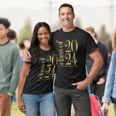 Klasse van 2024 Afstuderen met Schoolnaam T-shirt