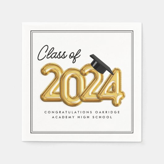 Klasse van 2024 Afstuderen receptie Servet (Voorkant)