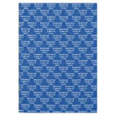 Klasse van 2024 Blauw Wit Afstuderen Tafelkleed (Voorkant)