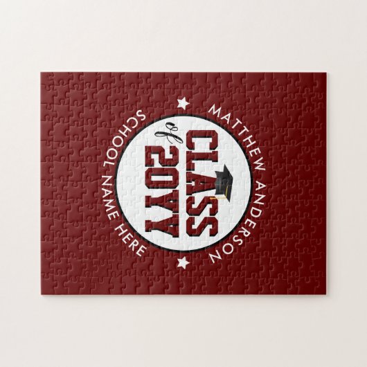 Klasse van 2024 Bourgogne Afstuderen Afstuderen Legpuzzel (Horizontaal)