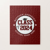 Klasse van 2024 Bourgogne Afstuderen Afstuderen Legpuzzel (Verticaal)