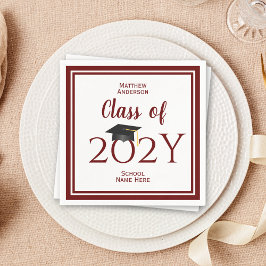Klasse van 2024 Bourgondië Afstuderen Afstudeerfee Servetten