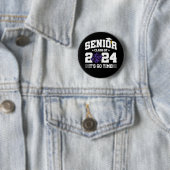 Klasse van 2024 Cheerleader Squad Cheer Senior 202 Ronde Button 5,7 Cm (In situ)